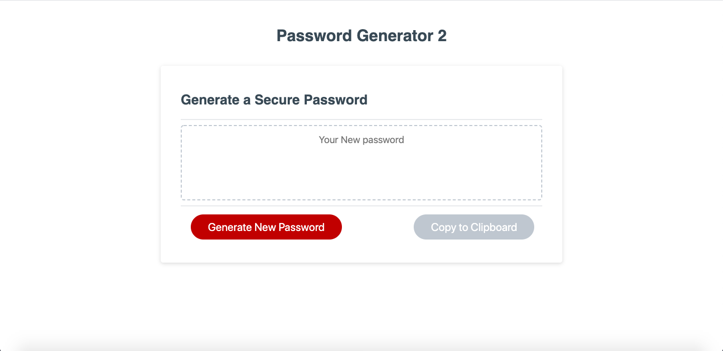 Password Generator